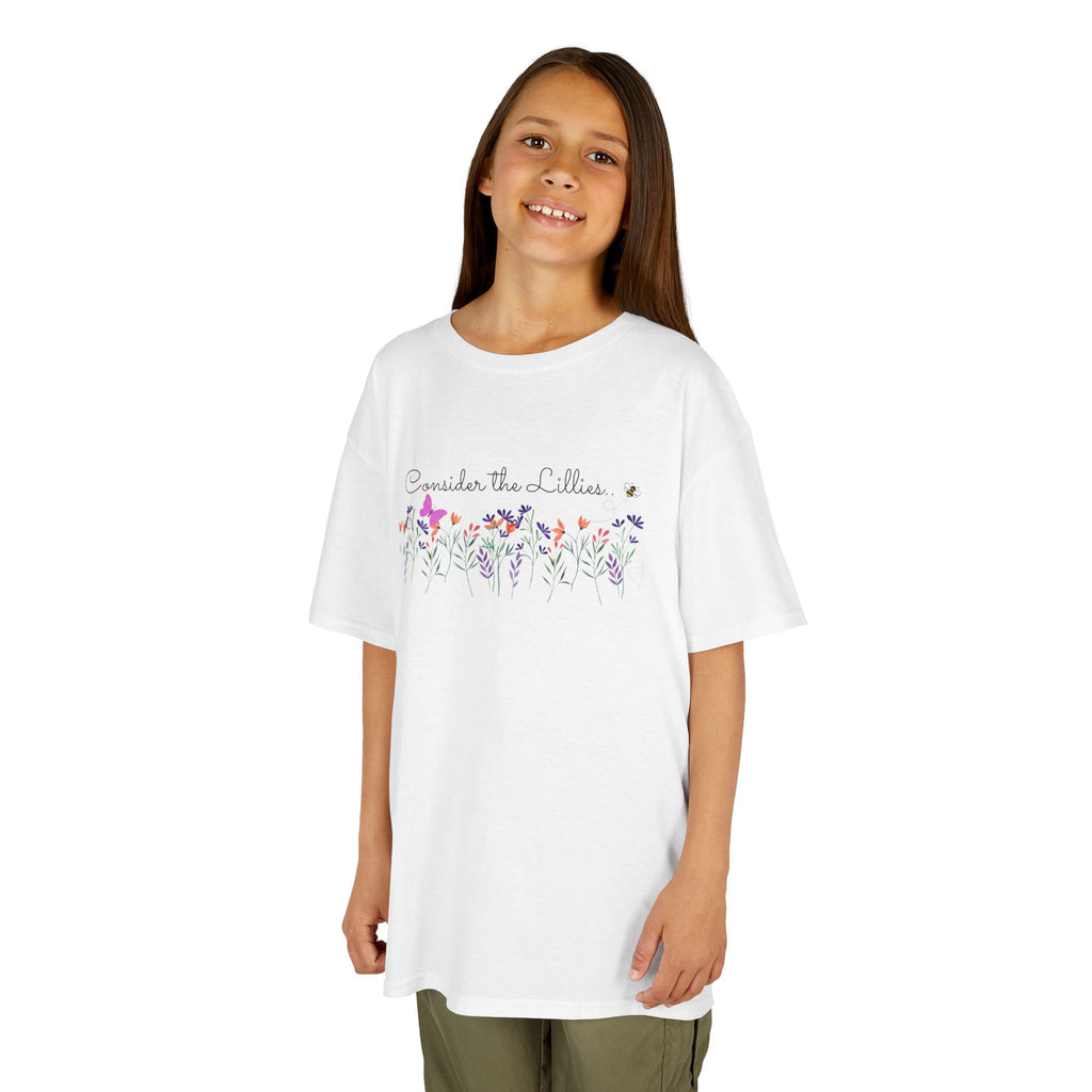 Consider the Lilies Girls' Tee – Love & Grace in Bloom  Kids Cotton™ Tee