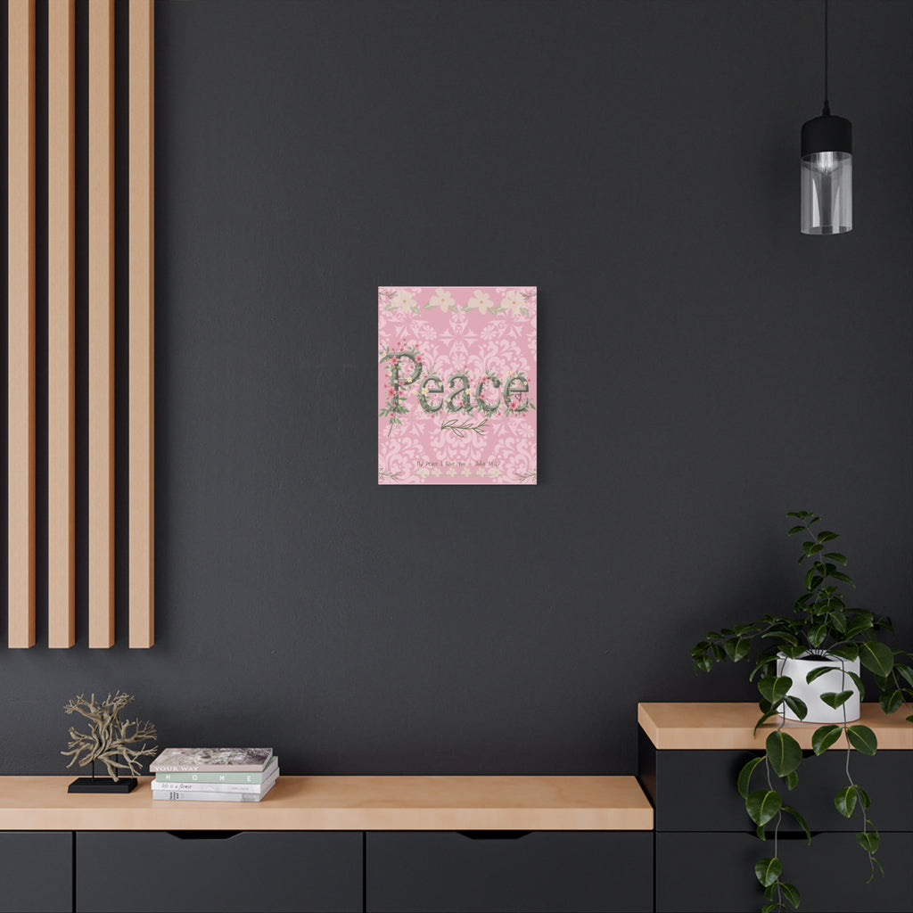 Canvas Art "Peace" Damask