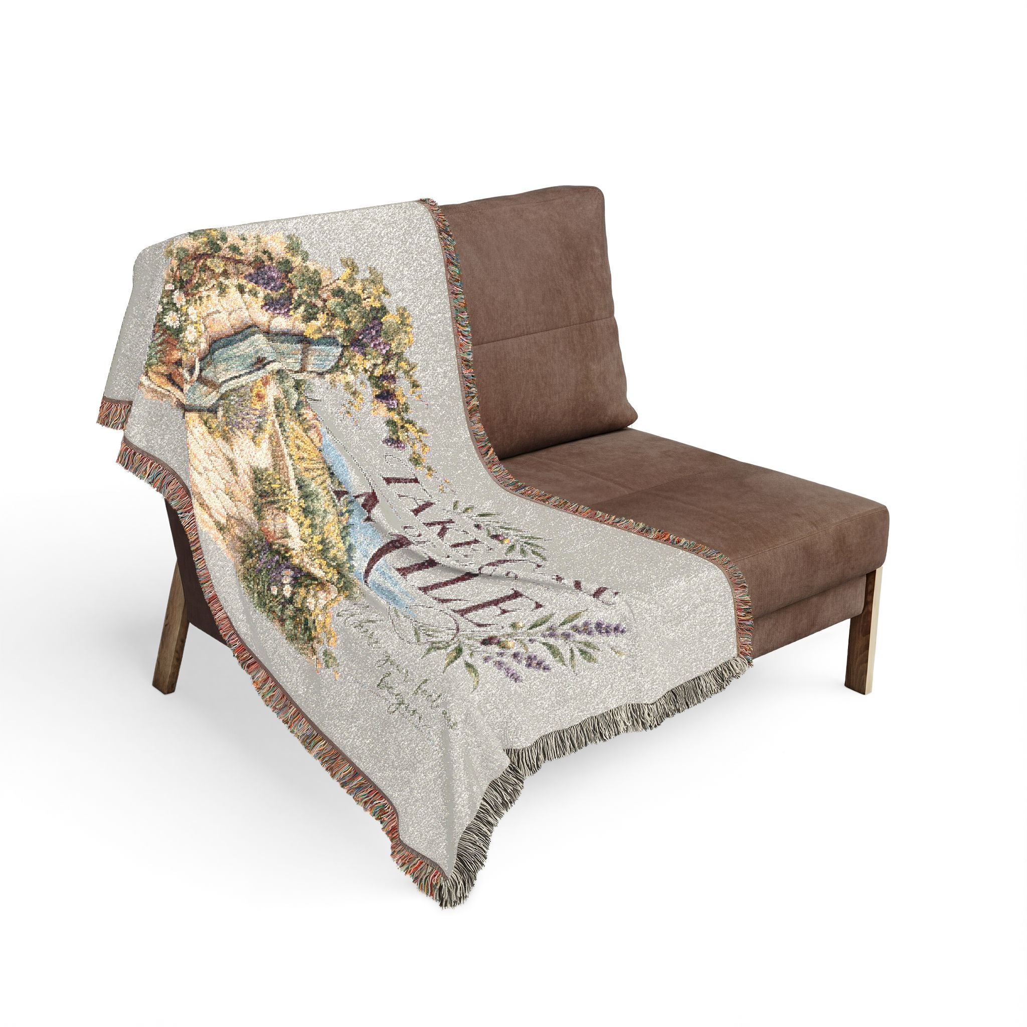 The Vineyard Covenant: Sarah’s Song — Woven Throw Blanket