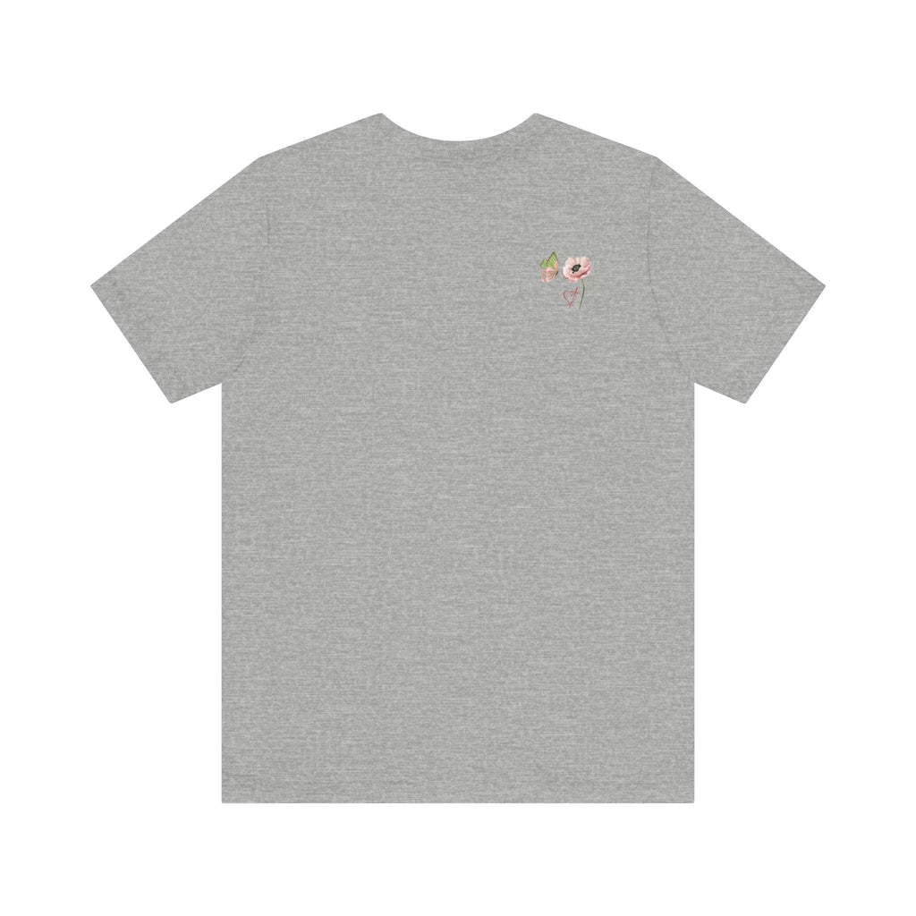 Relaxed Adult Female Comfort Tee: Hope & Rebirth Floral Tee – Easter Collection