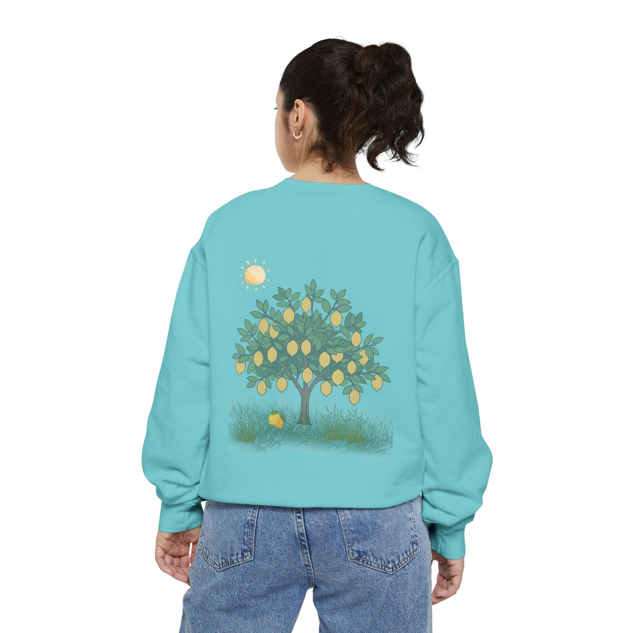 Nourish My Soul | Lemon Tree Comfort Colors Crewneck Sweatshirt – Faith & Soul Care Adult Female