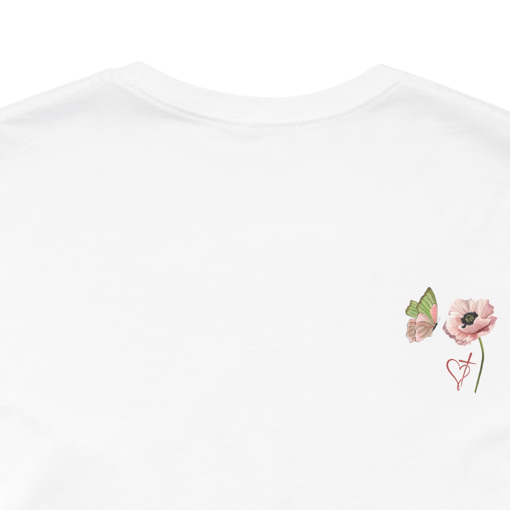 Relaxed Adult Female Comfort Tee: Hope & Rebirth Floral Tee – Easter Collection