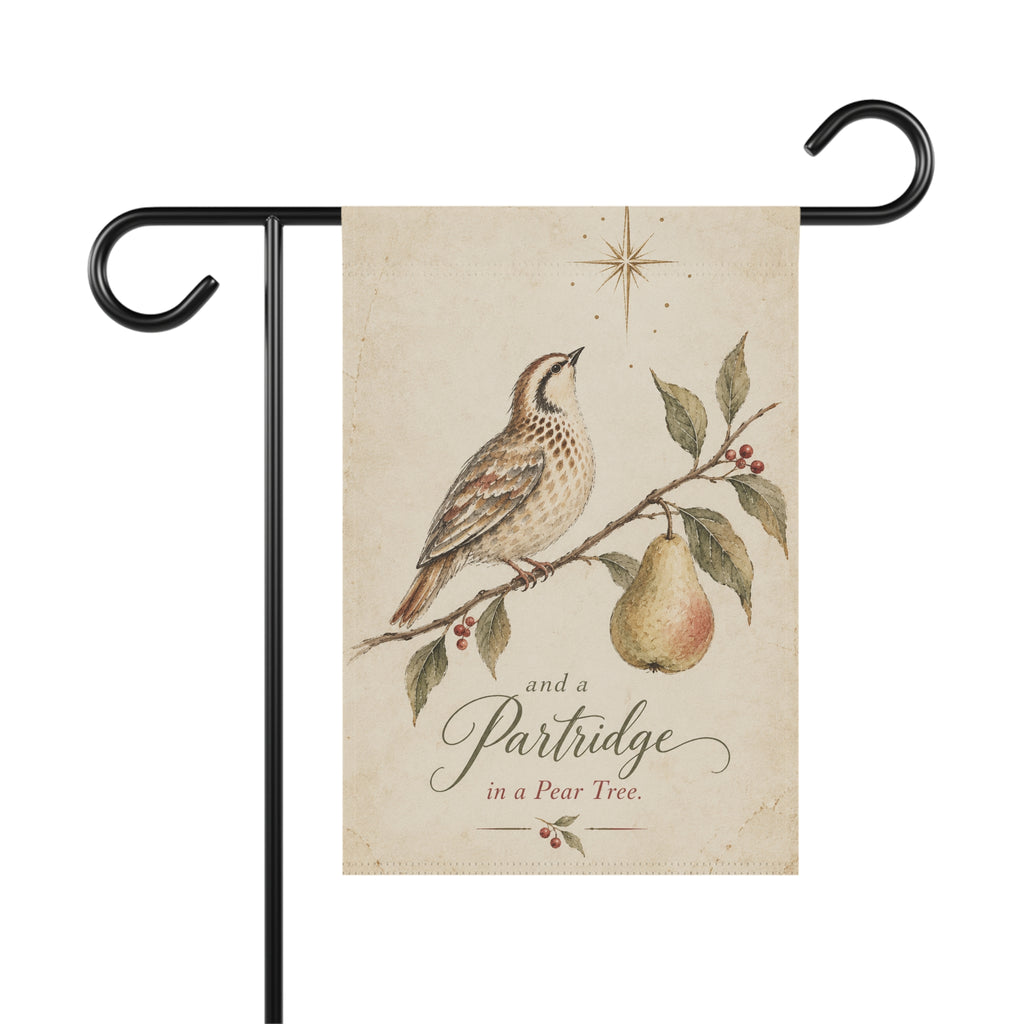 And a Partridge in a Pear Tree | Christmas Garden Flag