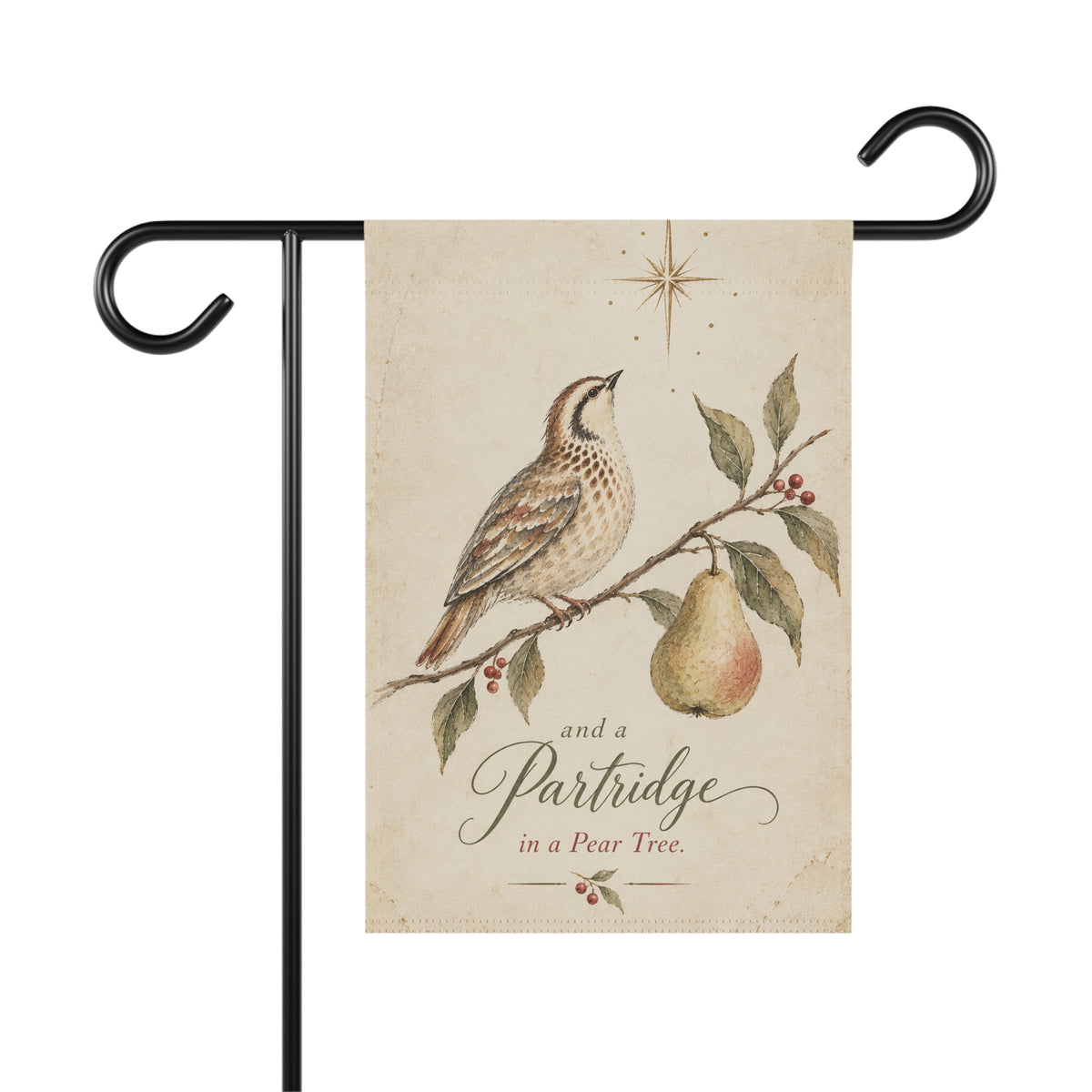 And a Partridge in a Pear Tree | Christmas Garden Flag