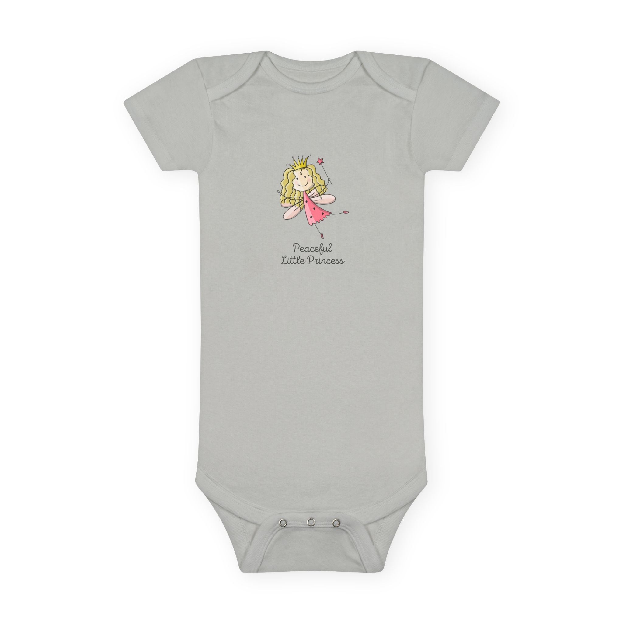 Peaceful Little Princess Baby Girl Onesie – Soft Cotton Body Suit Gentle Baby Gift