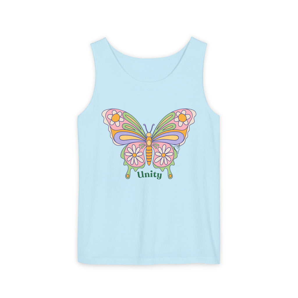 Soft Garment-Dyed Tank Top for Her:  Unity Heals