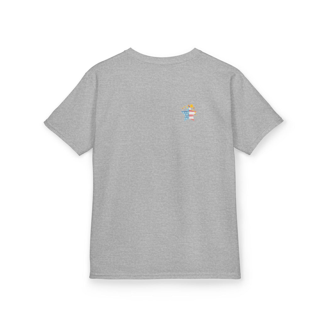 Under God | Watercolor Star Flag Kids T-Shirt Unisex Kids Heavy Cotton™ Tee