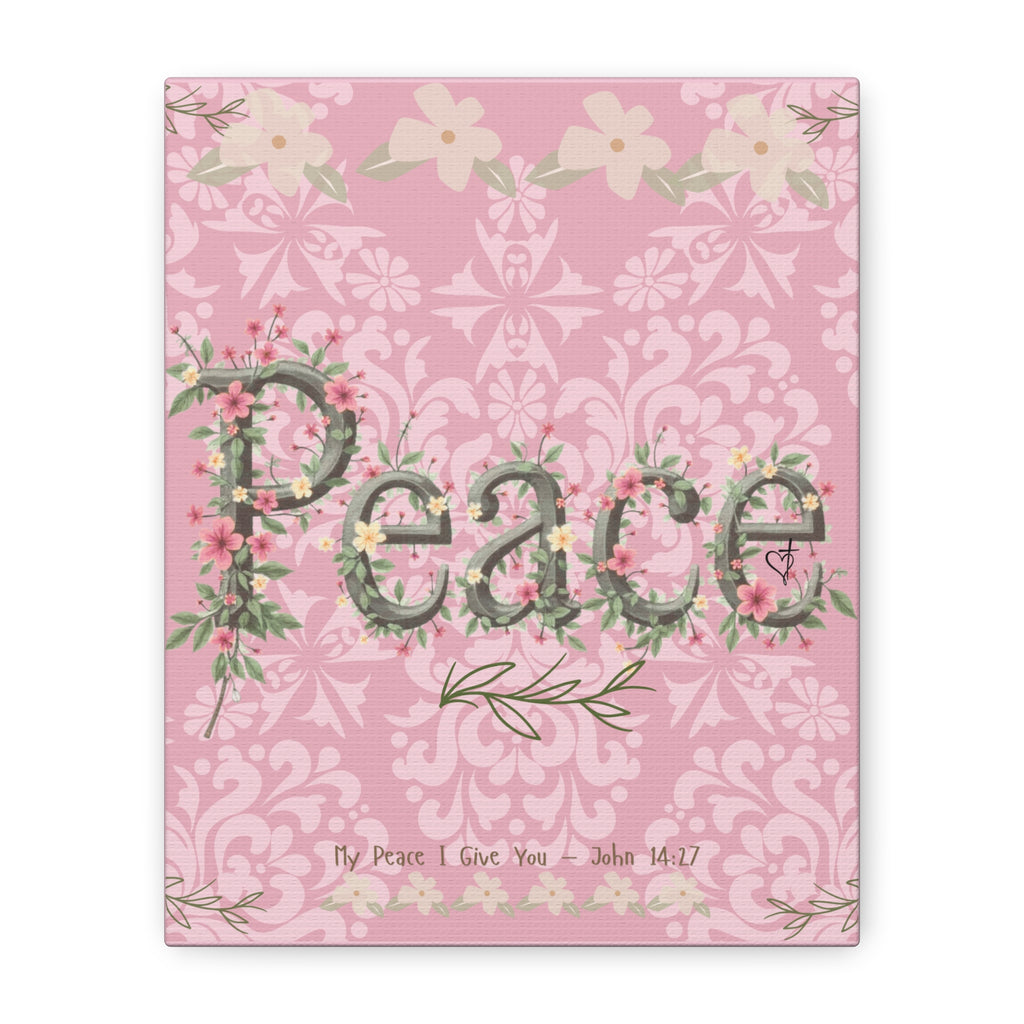 Canvas Art "Peace" Damask