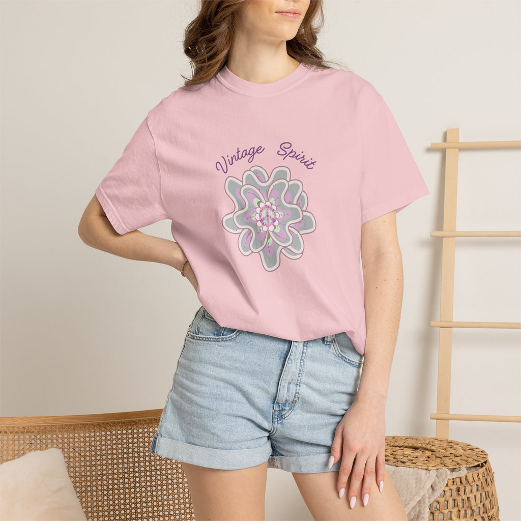 Peace and Love Vintage Spirit Floral T-Shirt -- For Her