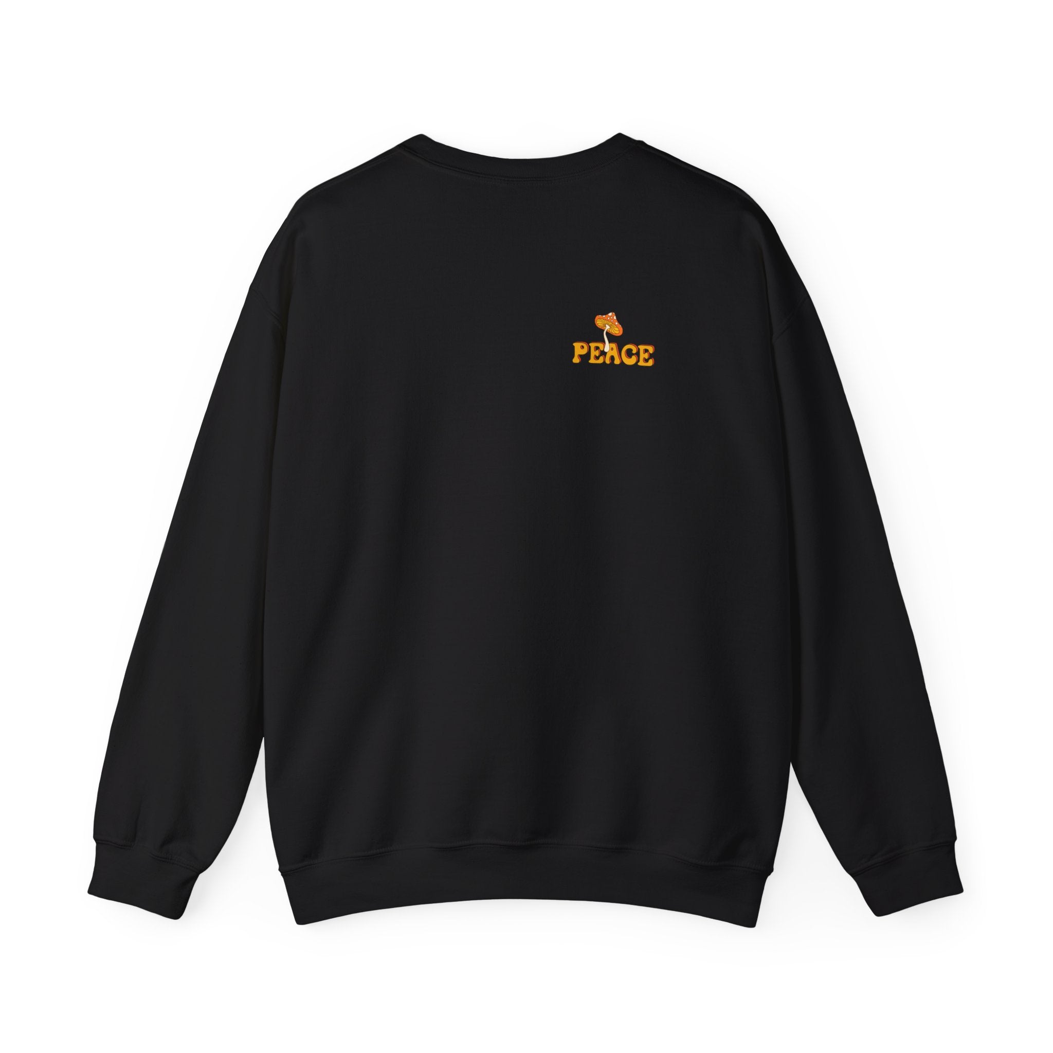 Peace Butterfly Crewneck Sweatshirt — Retro Floral Graphic Pullover