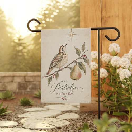 And a Partridge in a Pear Tree | Christmas Garden Flag