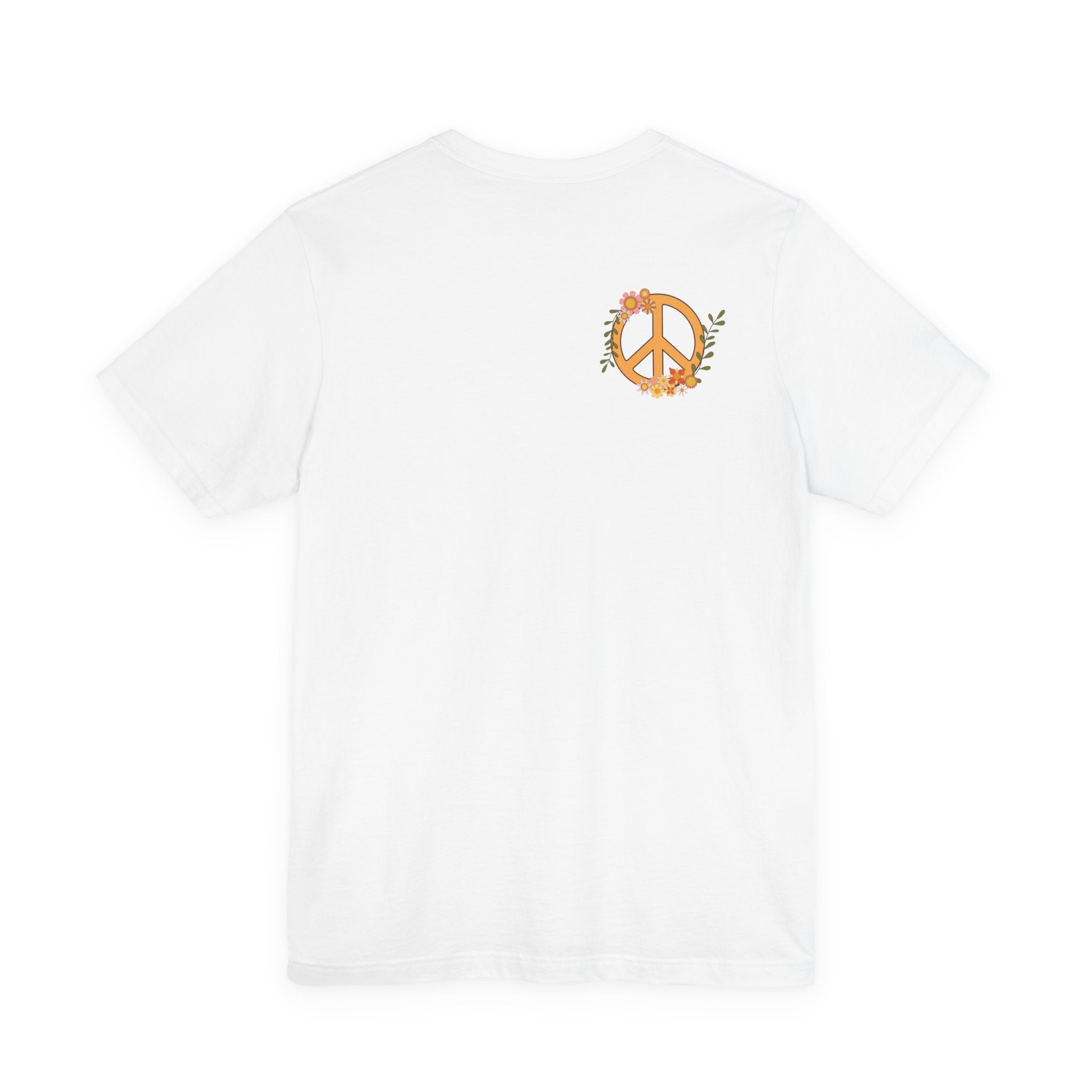 Adult Female Relaxed Comfort Tee:  Peace and Love