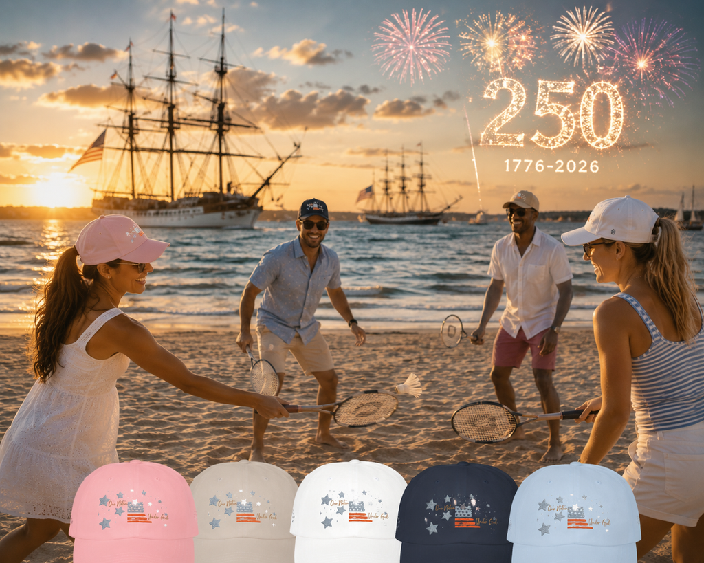 One Nation Under God | Embroidered Stars & Flag Dad Cap