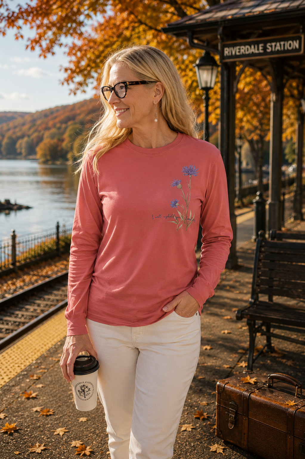 Fear Not – I Will Uphold You:  Isaiah 41:10 Women's Long Sleeve Faith Tee