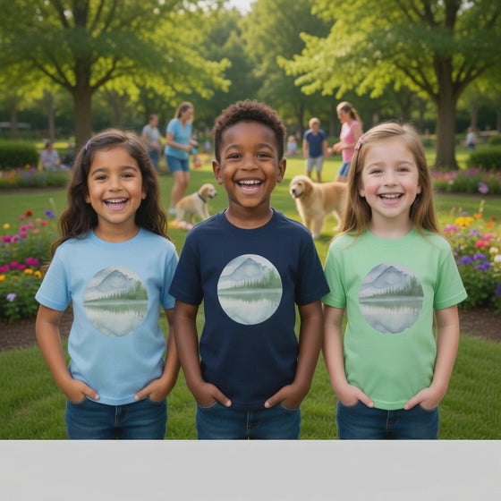 Faith Can Move Mountains:  Unisex US cotton Kids Tee