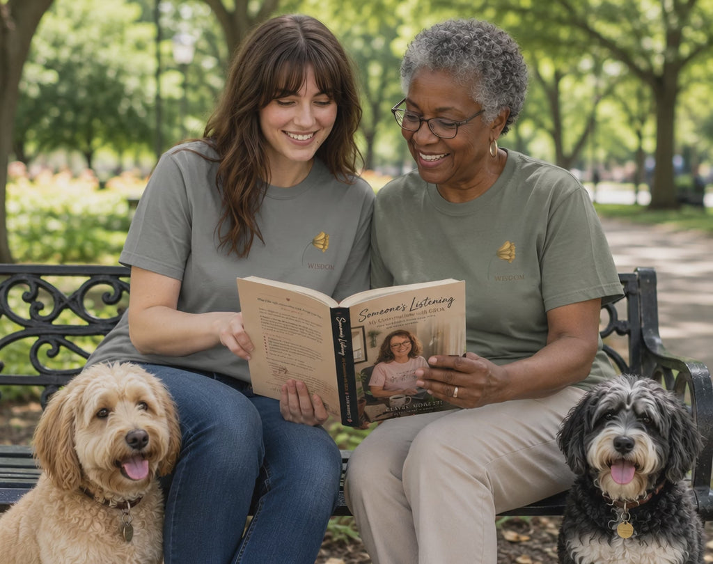 Whispers Collection™ | “Wisdom” Comfort Colors® Garment-Dyed Tee | Inspirational Botanical Shirt | Literary Minimalist Graphic Tee Women Adult